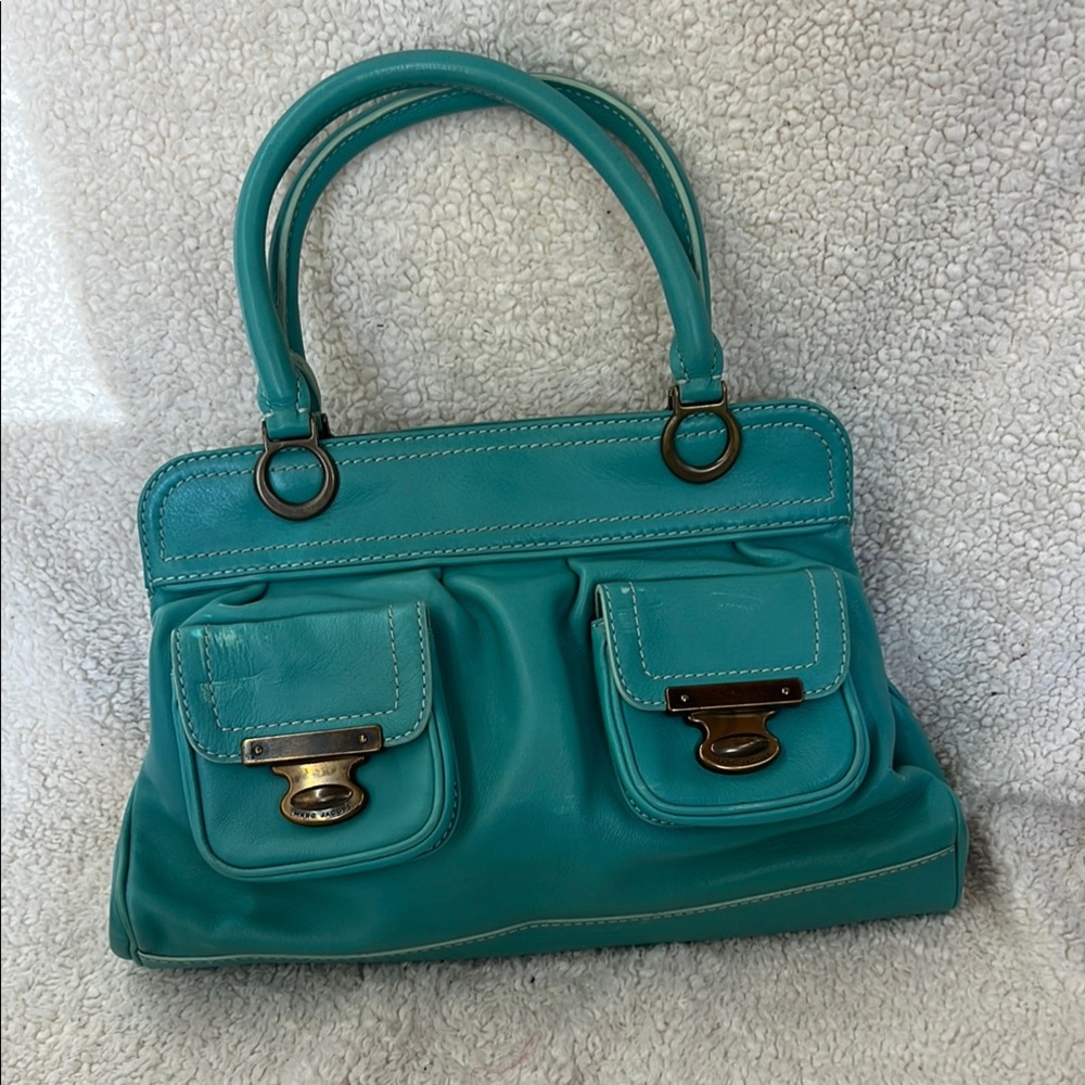 Marc Jacobs Blue Satchel with Structured Design